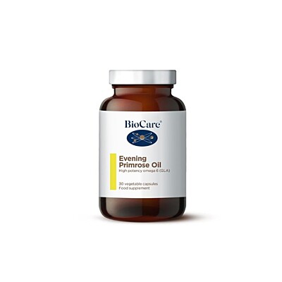 BioCare Evening Primrose Oil - Pupalkový olej - hormonální rovnováha a zdraví pokožky, 30 kapslí