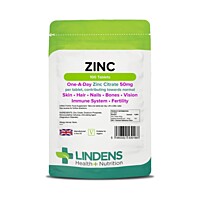 LINDENS Health + Nutrition Citrát zinočnatý 50 mg, 100 tabliet