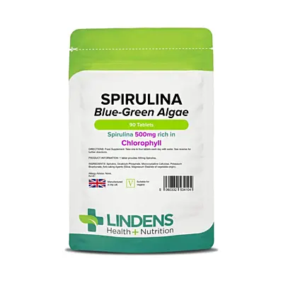 LINDENS Health + Nutrition Spirulina 500 mg, 90 tabliet
