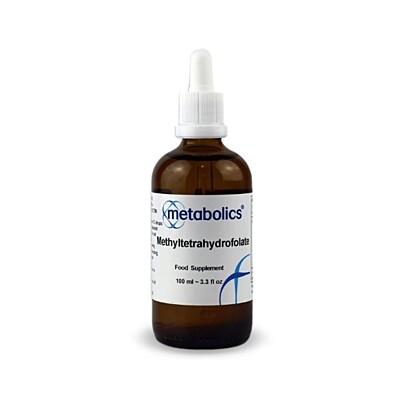 Metabolics Metyltetrahydrofolát - bioaktívna alternatíva tekutej kyseliny listovej (vitamín B9), 100 ml