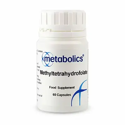 Metabolics Methyltetrahydrofolát - bioaktivní alternativa kyselina listové (vitamín B9), 60 kapslí