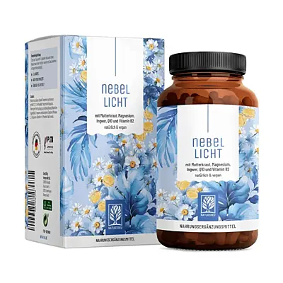 Naturtreu Jasná myseľ – Kompleks rimbaby, koenzymu Q10, magnezu, witaminy B2 i imbiru, 90 kapsułek