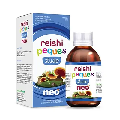 Neovital Health Reishi Peques Učenie  – Prírodný sirup pre deti s reishi, korálovcom ježatýma vitamínom B5, 150 ml