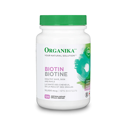 Organika Biotin (vitamín B7) 10 000 mcg, 120 kapslí