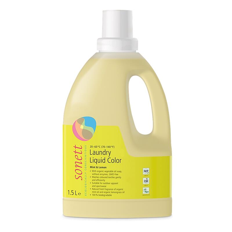 Sonett Color BIO tekutý prostriedok na pranie - Mäta a Citrón 2