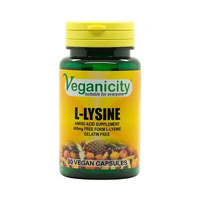 Veganicity L-Lysine 400mg, 30 vegan tabliet