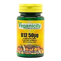 Veganicity Vitamín B12 (metylkobalamin) 50 µg, 90 vegan tablet