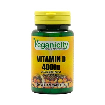 Veganicity vitamín D3 400 IU, 90 vegan tabliet
