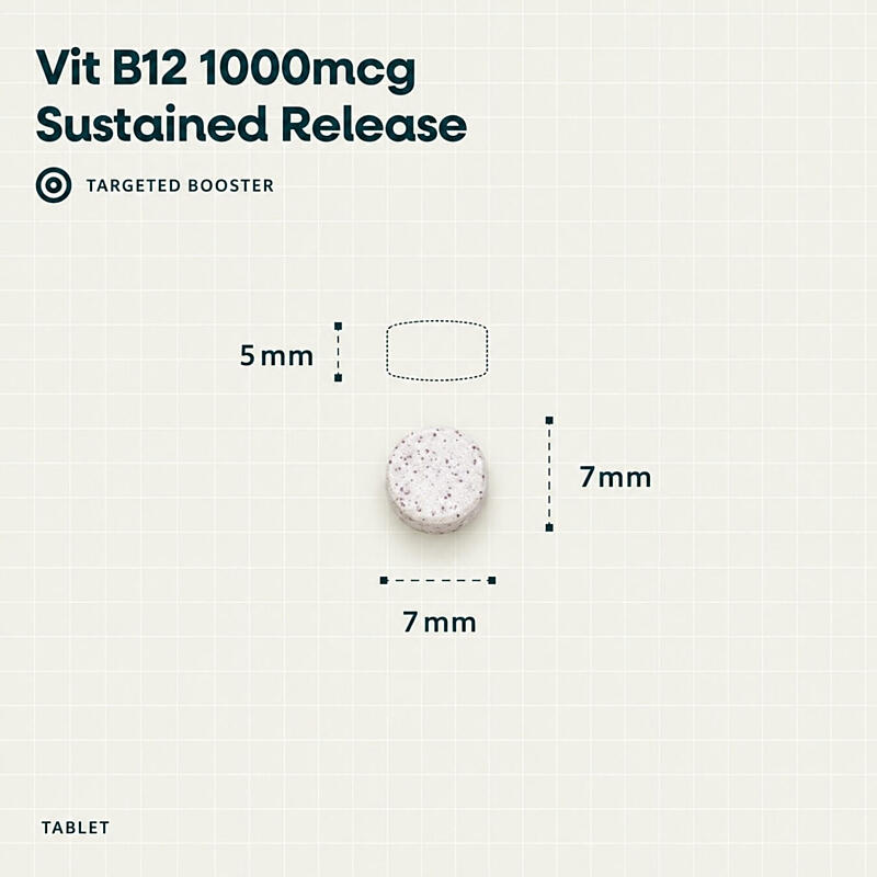 Vegetology Vitamín B12 1000µg (Cyanocobalamin) s postupným uvoľňovaním 60 tabliet 2
