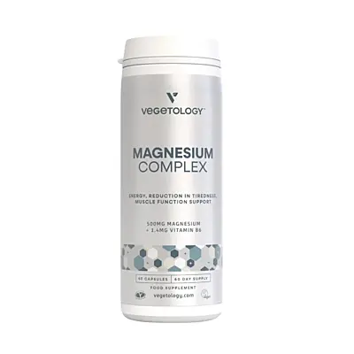 Vegetology Magnézium komplex + Vitamín B6, 60 kapsúl 